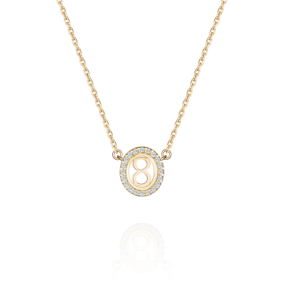 N03-TC-001-2 Колье (585) (20 Бр Кр-57 0,092Ct 3/5 ,2 Сапфировое стекло - 0,600Ct) ШК: 2000000022666