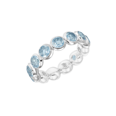 Кольцо с аквамаринами