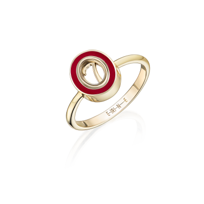 R10-TC-014-2 Кольцо (585) (2 Сапфировое стекло 0,555Ct ,1 Эмаль 0,250Ct) ШК: 2000000007649